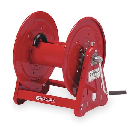 Hose Reel Hand Crank 3/4 In IDx225 Ft by USA Reelcraft Pneumatic Hand Crank Hose Reels