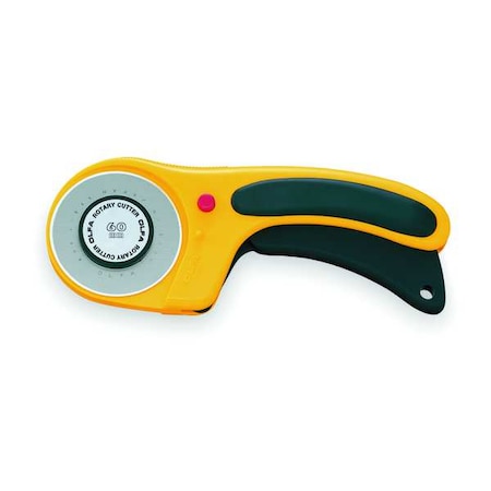 Ergonomic Rotary Cutter 60mm Tungsten by USA Olfa Utility Knife Blades