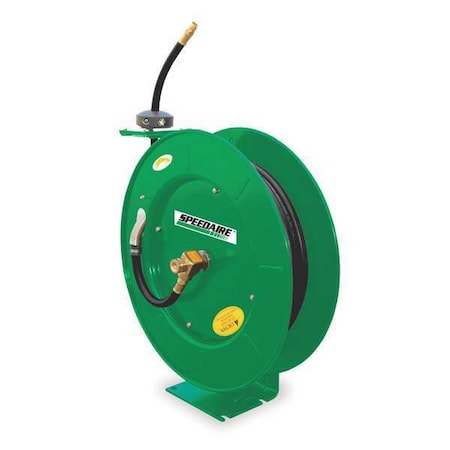 Hose Reel 1/2" ID 75 ft Spring by USA Speedaire Pneumatic Spring Return Hose Reels