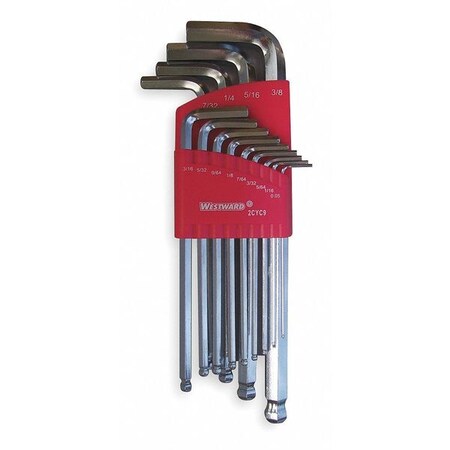 Ball End Hex Key Set Pieces 13 S17 by USA Westward Hex Key Sets