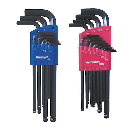 Ball End Hex Key Set Pieces 22 S17 M7 by USA Westward Hex Key Sets
