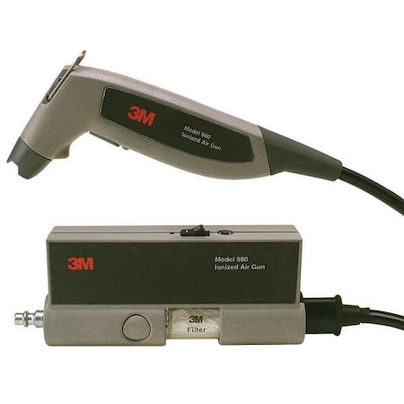 Ionizing Air Gun 120VAC 7ft.L Gray/Black by USA SCS Air Guns
