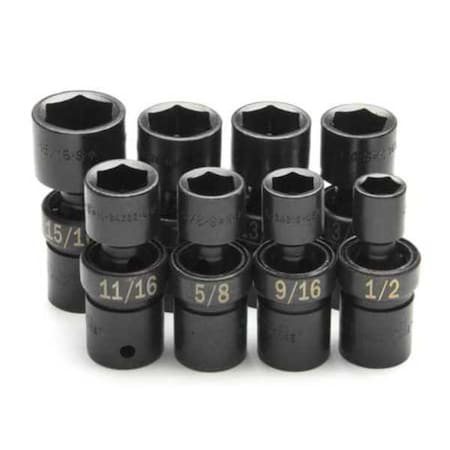 Impact Socket Set 1/2" Drive 8 Pieces by USA SK Socket Sets