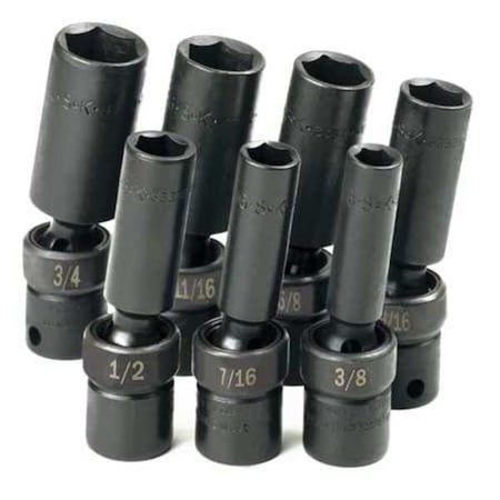 Impact Socket Set 3/8" Drive 7 Pieces by USA SK Socket Sets