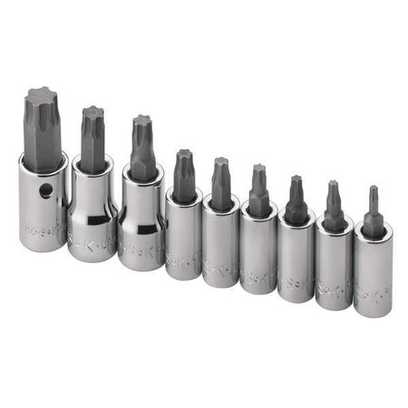 Socket Bit Set 1/4" 3/8" Dr 9 Piec Torx by USA SK Socket Sets