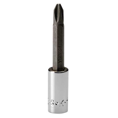 Socket Bit 1/4 in. Dr #2 Phillips Type 44483 by USA SK Sockets