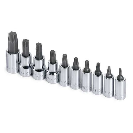 Socket Bit Set 1/4" 3/8" Dr 10 Piec Torx Type 84209 by USA SK Socket Sets
