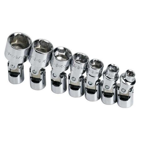 Socket Set SAE 1/4 in. Dr 7 pc Type 4934 by USA SK Socket Sets