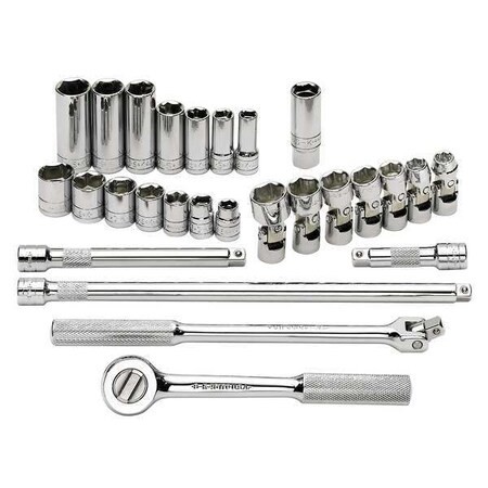 Socket Wrench Set SAE 3/8 in. Dr 27 pc by USA SK Socket Sets