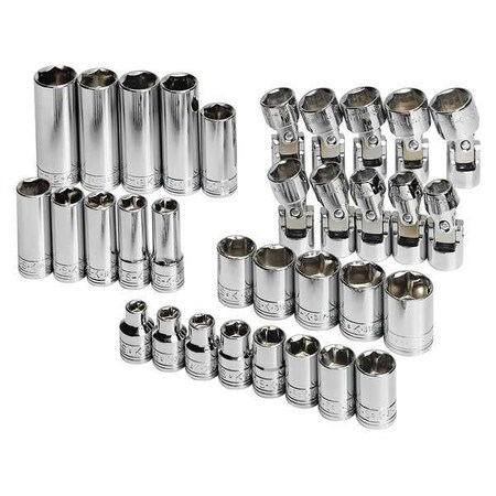 Socket Set Metric 3/8 in. Dr 33 pc by USA SK Socket Sets