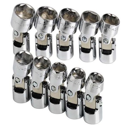 Socket Set Metric 3/8 in. Dr 10 pc Type 3910 by USA SK Socket Sets