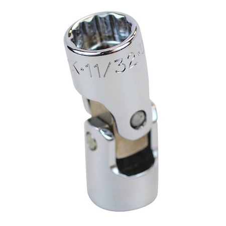 Flex Socket 1/4" Dr 11/32" 12 Pt. Type 43611 by USA SK Sockets
