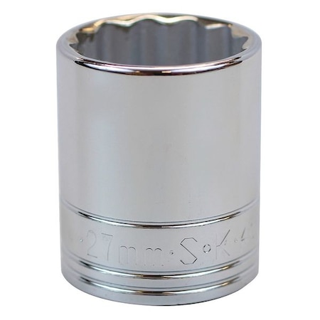 Socket 1/2 in. Dr 27mm 12 Pt. Type 40327 by USA SK Sockets
