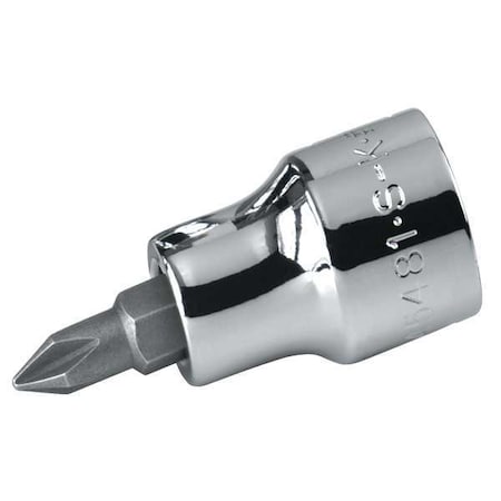 Socket Bit 3/8 in. Dr #2 Phillips Type 45482 by USA SK Sockets