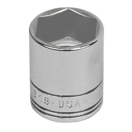 Socket 3/8 in. Dr 18mm Hex Type 318s by USA SK Sockets