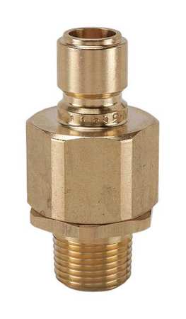 Coupler Nipple 1/2 14 Body Brass Model BVEAN8 8M by USA Snap Tite Hydraulic Quick Couplers