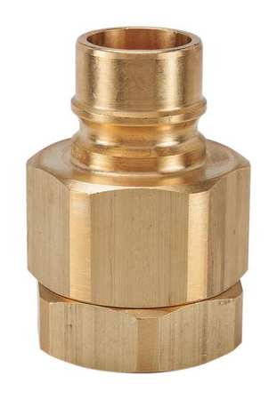 Coupler Nipple 1/2 14 Body Brass Model BVHN8 8F by USA Snap Tite Hydraulic Quick Couplers