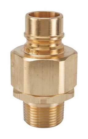 Coupler Nipple 1/2 14 Body Brass Model BVHN8 8M by USA Snap Tite Hydraulic Quick Couplers                                                            
