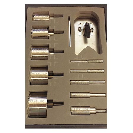 Drill Bit Set Polished 0.314 in. by USA Hydro Handle Coring Bits