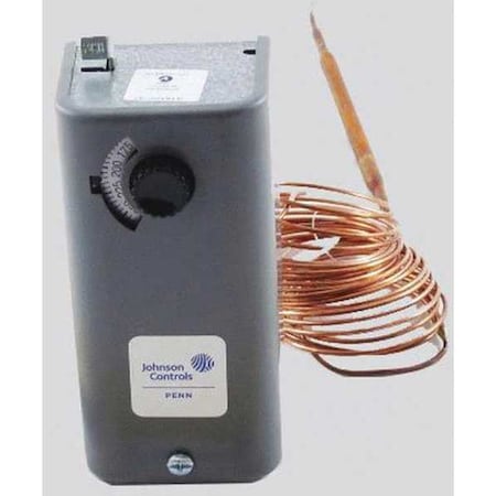 Line Voltage Mechanical Thermostat Heating/Cooling 24 to 600VAC 1 Stage Model A19ADC-42C by Johnson in US