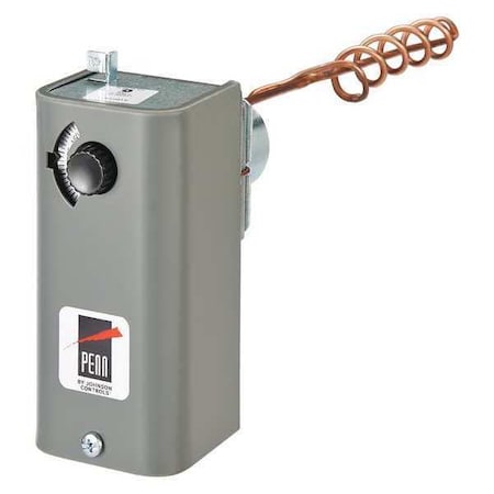 Line Voltage Mechanical Thermostat Heating/Cooling 24 to 600VAC 1 Stage Model A19EBB-1C by Johnson in US
