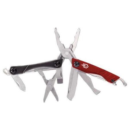 Multi Tool 10 Tools 2 3/4 In Red/Black by USA Gerber Multi tool Pliers