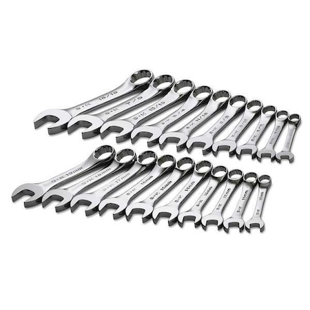 Combo Wrench Set 3/8 15/16 10 19mm 20 Pc by USA SK Combination Wrench Sets