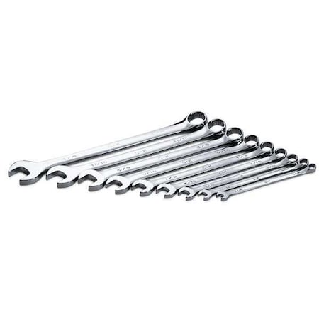 Combo Wrench Set Long 1/4 3/4 in. 9 Pc by USA SK Combination Wrench Sets