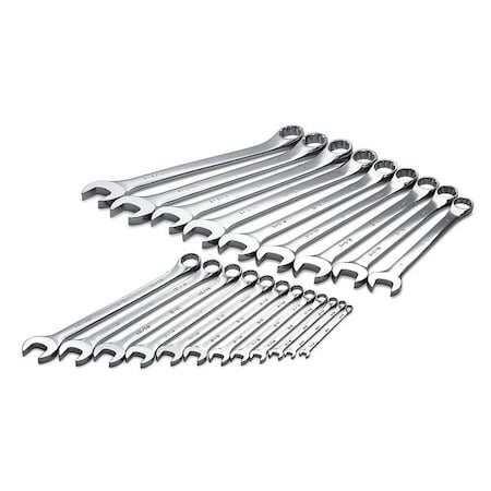 Combo Wrench Set Long 1/4 1 1/2 in 21 Pc by USA SK Combination Wrench Sets