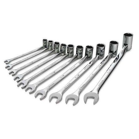 Combo Wrench Set Flexible 10 19mm 10 Pc by USA SK Combination Wrench Sets