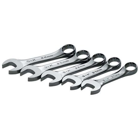 Combo Wrench Set Short 20 24mm 5 Pc by USA SK Combination Wrench Sets