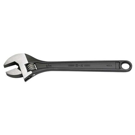 Adj. Wrench 10" 1 1/8" Cap. Black Type 38010 by USA SK Adjustable Wrenches