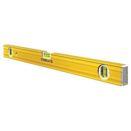 Box Level Aluminum 24 in L 3 Vials Type 29024 by USA Stabila Box I Beam & Torpedo Levels