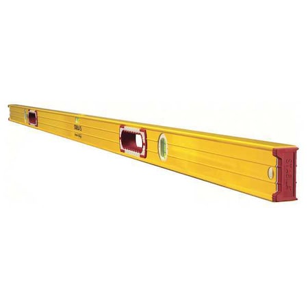 Box Level Aluminum 78 in L 3 Vials by USA Stabila Box I Beam & Torpedo Levels