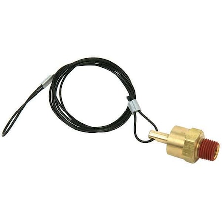 Drain Pull Valve 1/4 In MNPT Inlet Port by USA Velvac Pneumatic Flow Control Valves
