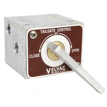 Valve 4 Way 1/4 to 1/8 In FPT by USA Velvac Pneumatic Flow Control Valves