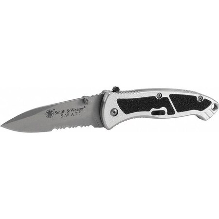 Folding Knife Drop Point 2 1/2 In Black by USA Smith & Wesson Folding Knives