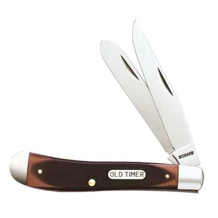 Folding Knife 2 Blades 3 In Brown by USA Schrade Folding Knives