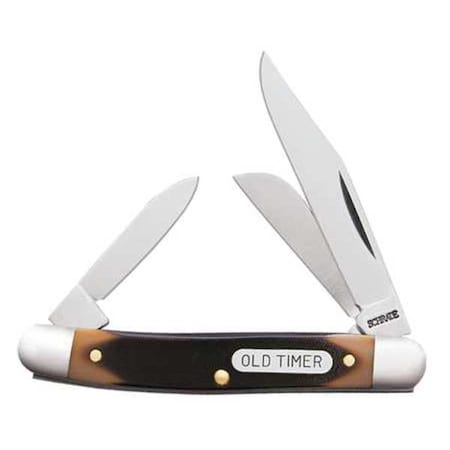 Folding Knife 3 Blades 2 In Brown by USA Schrade Folding Knives