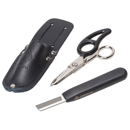 Electrician Knife/Scissors 1 3/4 in by USA Greenlee Folding Knives