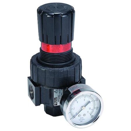 Air Regulator 1/2 In. NPT 75 cfm 250 psi by USA Parker Pneumatic Regulators