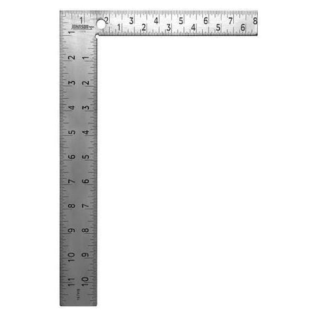 Framing Square 12x1 1/2 in 1/8 1/16 Grad by USA Johnson Carpenter's & Mechanic's Pencils