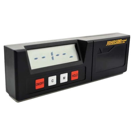 Digital Level 0 to 180 deg 6 1/2 in L by USA Johnson Box I Beam & Torpedo Levels