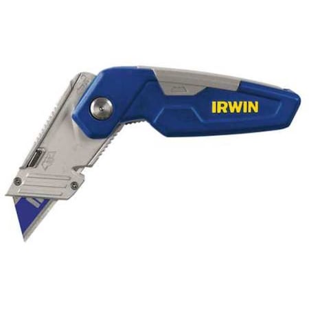 Folding Utility Knife 6 1/8 in Blue/Gray Type 1858319 by USA Irwin Utility Knives