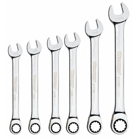 Ratcheting Wrench Set Pieces 6 by USA Westward Ratcheting Wrench Sets