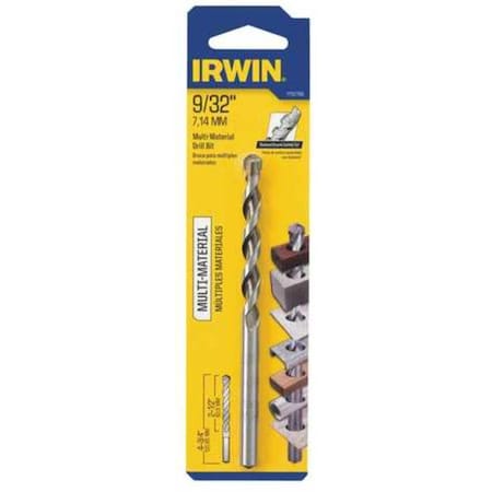 Multi Material Drill Bit 9/32 In by USA Irwin Carbide Tipped Drill Bits