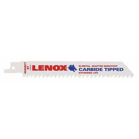 6" L Reciprocating Saw Blade Type 565RCT by USA Lenox Reciprocating Power Saw Blades