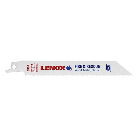 6" L Reciprocating Saw Blade 25 pk. Type 20515B650R by USA Lenox Reciprocating Power Saw Blades