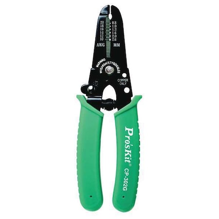 Wire Stripper 20 to 10 AWG 6 1/2 In by USA Eclipse Wire Strippers Crimpers Cable Slitters