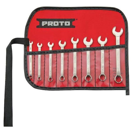Combo Wrench Set Short SAE 6 Pt 8 PC by USA Proto Combination Wrench Sets